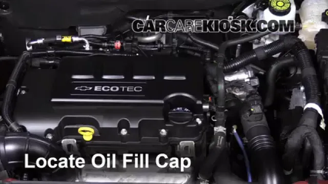 2013 Chevrolet Cruze LT 1.4L 4 Cyl. Turbo Aceite Agregar aceite